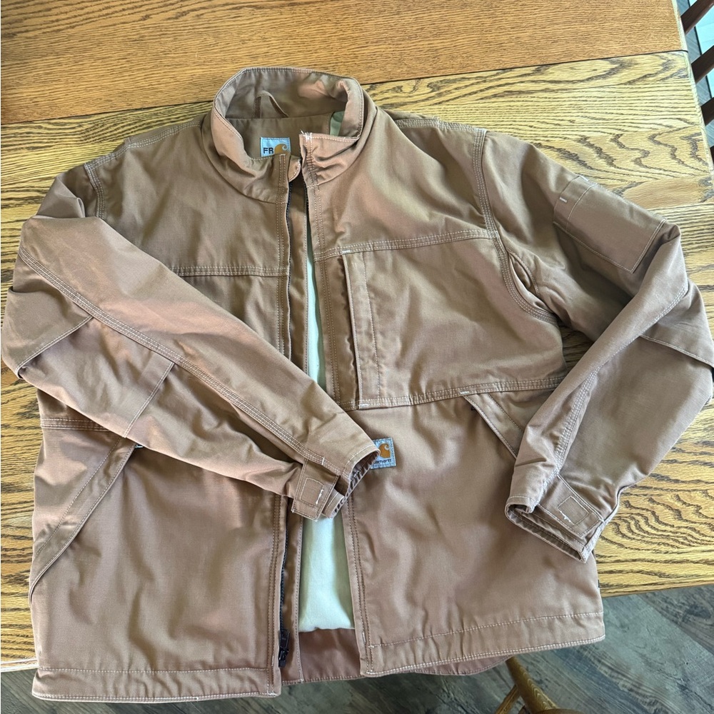 Carhartt Tan Full Swing Cargo Canvas Jacket
